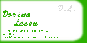 dorina lassu business card